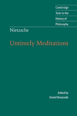 Nietzsche: Untimely Meditations 2nd Revised edition