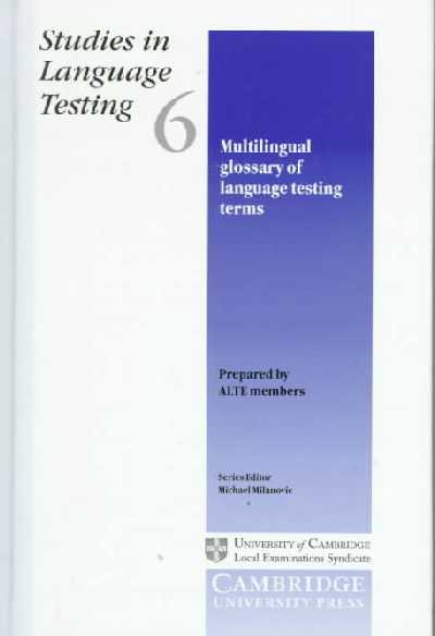 Multilingual Glossary of Language Testing Terms