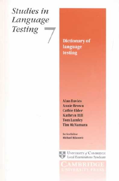 Dictionary of Language Testing