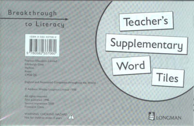 Breakthrough to Literacy Magnetic ed, Teacher's Supplementary Word Tiles