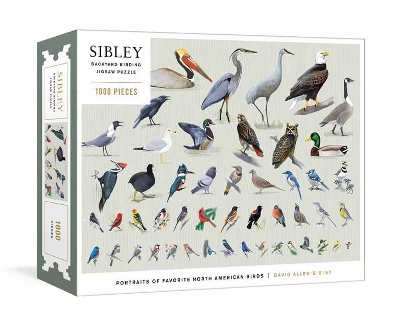 Sibley Backyard Birding Puzzle: 1000-Piece Jigsaw Puzzle with Portraits of Favorite North American Birds 