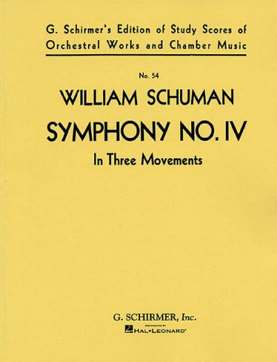 Symphony No. 4 (in Three Movements) Score