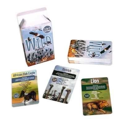 Wild Animal Olympics 3 in 1 Card Game