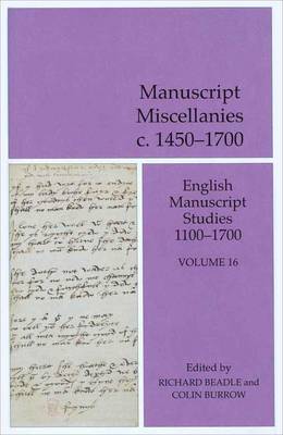 Manuscript Miscellanies 1450-1700