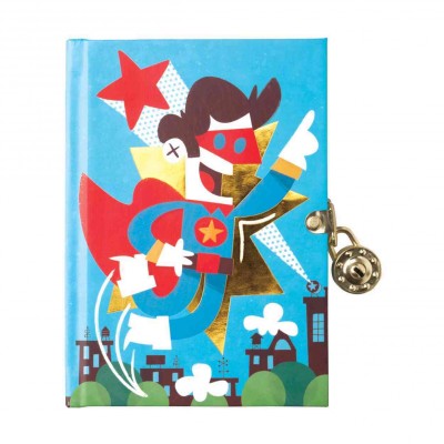 Superhero Locked Diary