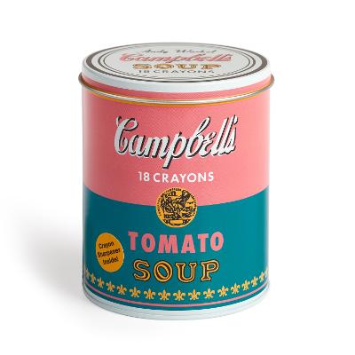 Andy Warhol Soup Can Crayons plus Sharpener