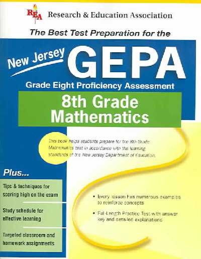 New Jersey Gepa Grade 8 Math (Rea) - The Best Test Prep for NJ Grade 8 Math