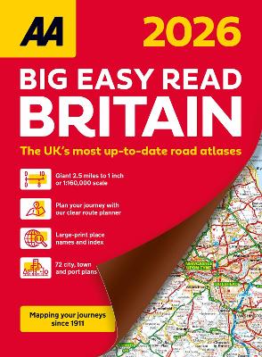 AA Big Easy Read Atlas Britain 2026 2026 21st New edition