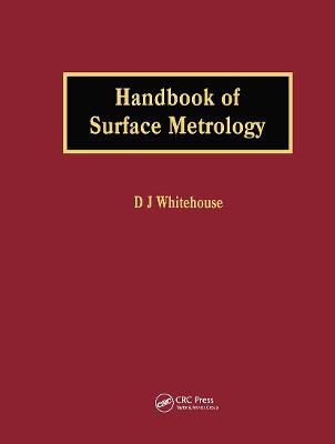 Handbook of Surface Metrology