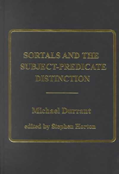 Sortals and the Subject-predicate Distinction