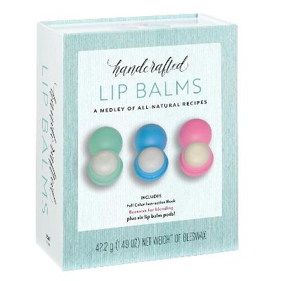Handcrafted Lip Balms: A Medley of All-Natural Recipes - Includes Full Color Instruction Book,  Beeswax for blending, plus six lip balm pods!