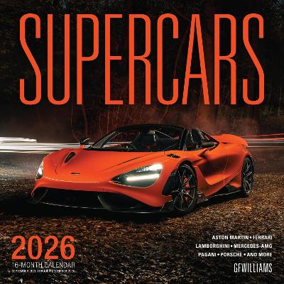 Supercars 2026: 16-Month Calendar--September 2025 through December 2026
