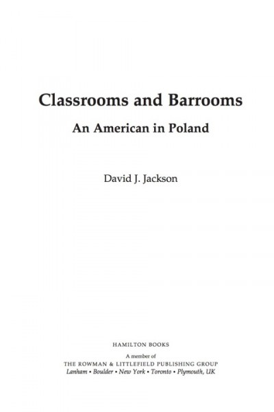Classrooms and Barrooms: An American in Poland