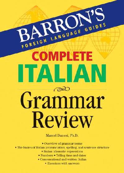 Complete Italian Grammar Review Third Edition