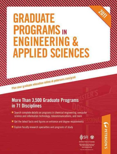 Peterson's Graduate Programs in Engineering & Applied Sciences 45th 2011 ed.