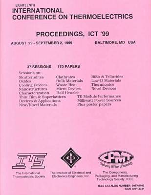 International Conference on Thermoelectrics (ICT) 1999,17th 1999, 17th ed.