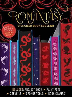 Romantasy Stenciled Book Edges Kit: Create Epic Editions of Your Most Magical Books