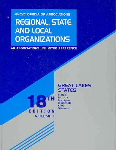 Encyclopedia of Associations 18 5v Set Regional State LCL 18th ed.