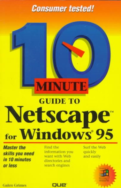 10 Minute Guide to Netscape for Windows