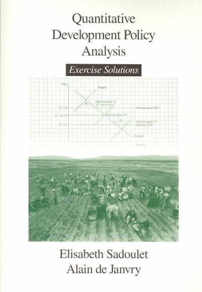Quantitative Development Policy Analysis, Instructor's Manual