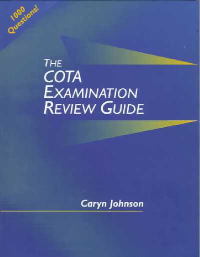 COTA Examination Review Guide