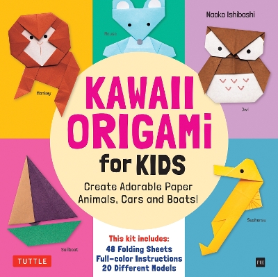 Kawaii Origami for Kids Ebook: Create Adorable Paper Animals, Cars and Boats!(Instructions for 20 models)