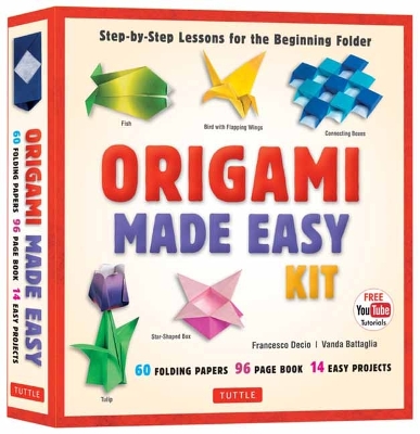 Origami Made Easy Kit: Step-by-Step Lessons for the Beginning Folder: Kit with Origami Book, 14  Projects, 60 Origami Papers, & Video Tutorial