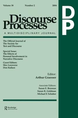 Effects of Personal Involvement in Narrative Discourse: A Special Issue of Discourse Processes