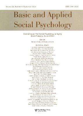 Social Psychology of Aging: A Special Issue of basic and Applied Social Psychology