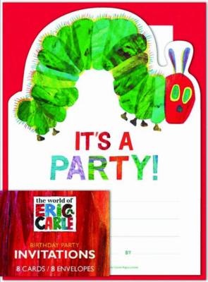 Eric Carle: the Very Hungry Caterpillar Birthday Invitations