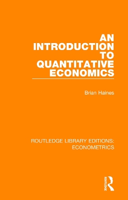 Introduction to Quantitative Economics: Economics and Society Series