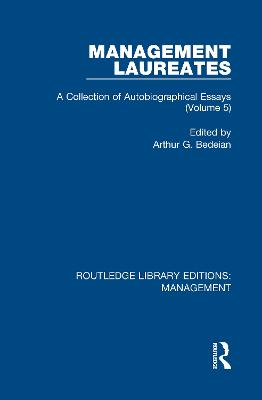 Management Laureates: A Collection of Autobiographical Essays (Volume 5)