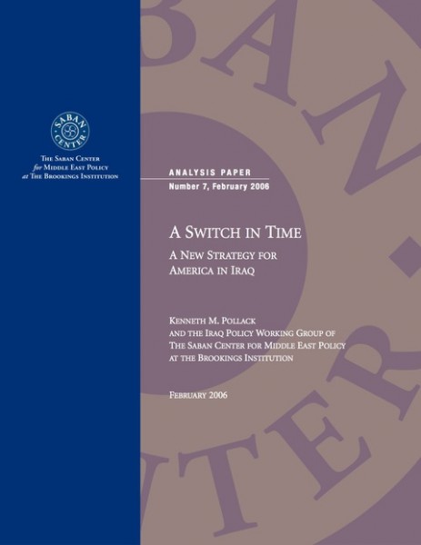 Switch in Time: A New Strategy for America in Iraq