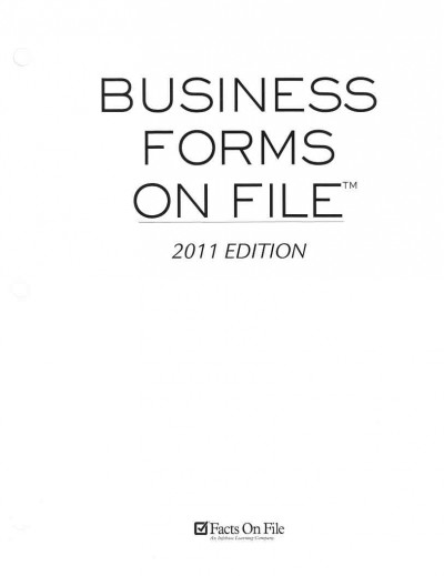 Business Forms on File 2011 ed.
