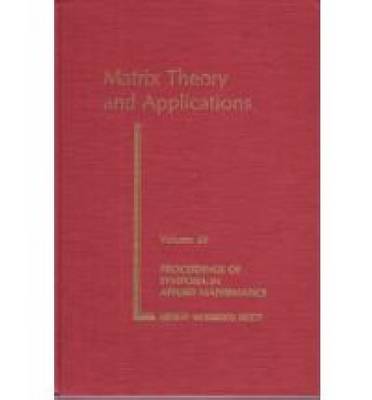 Matrix Theory and Applications