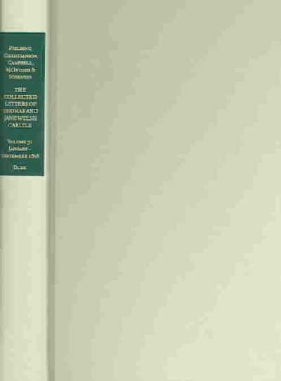 Collected Letters of Thomas and Jane Welsh Carlyle: January-September 1856