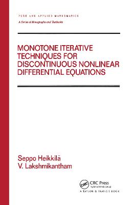 Monotone Iterative Techniques for Discontinuous Nonlinear Differential  Equations