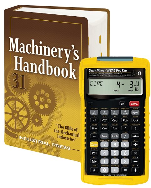 Machinery's Handbook 31st Edition plus 4090 Sheet Metal / HVAC Pro Calc  Calculator (Set): Toolbox 31st Thirty-First ed.