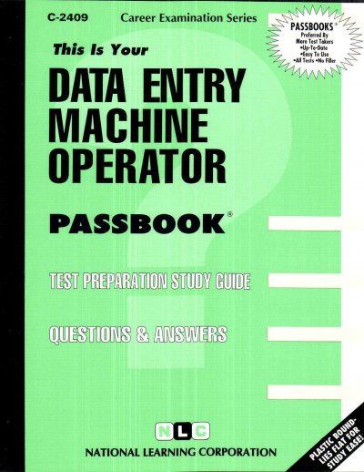 Data Entry Machine Operator: Passbooks Study Guide