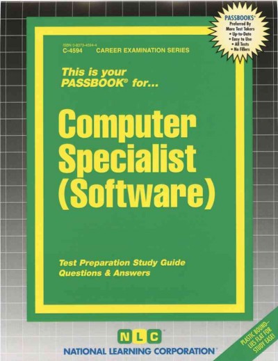 Computer Specialist (Software): Passbooks Study Guide