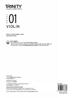 Trinity Violin 2020-2023. Grade 1 Part