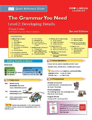 Developing Details: The Grammar You Need, Level 2 2nd Revised edition