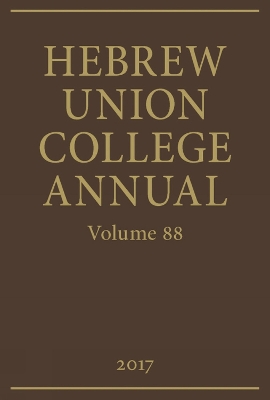 Hebrew Union College Annual Volume 88