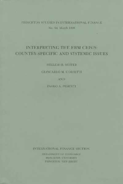 Interpreting the ERM Crisis: Country-Specific and Systemic Issues