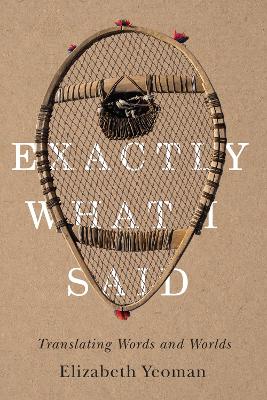 Exactly What I Said: Translating Words and Worlds