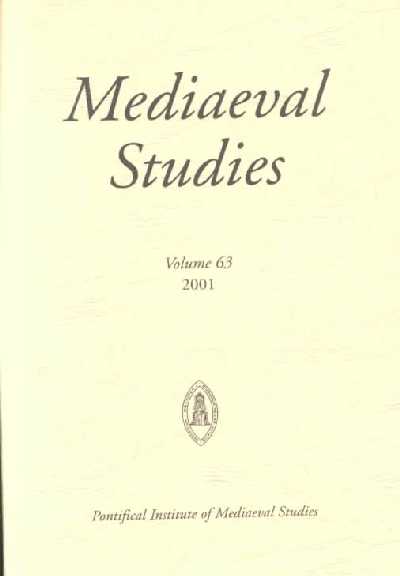 Mediaeval Studies 2001, 63