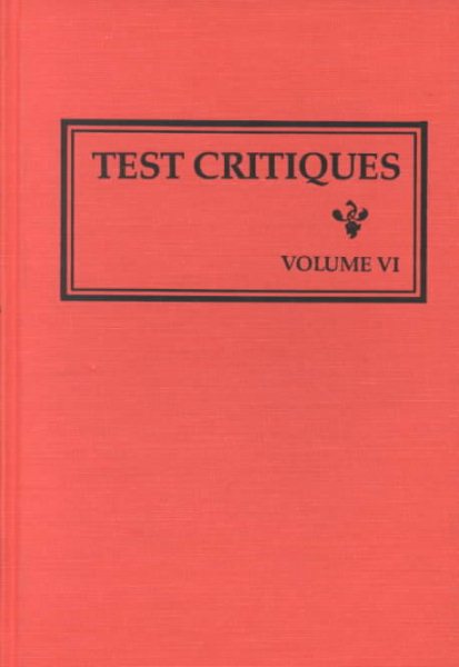 Test Critiques, v. 6