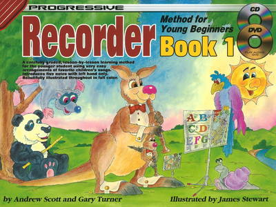 Progressive Recorder Method for Young Beginners 1 With Poster