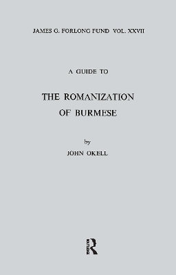 Guide to the Romanization of Burmese