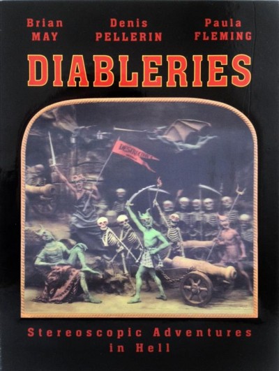 Diableries: Stereoscopic Adventures in Hell Deluxe Edition , , Gold-Tooled Red Vegan Faux Leather, Gilt Edges, Certificate of  Authenticity ed.